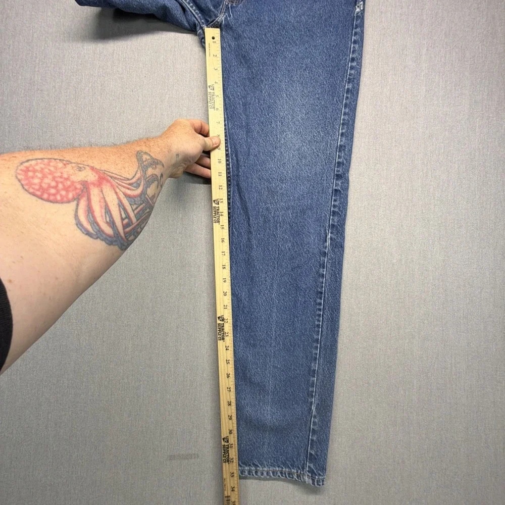 VTG Levi's 505 Orange Tab Straight Jeans Mens 36x34 (Fits 34x33) Made in USA